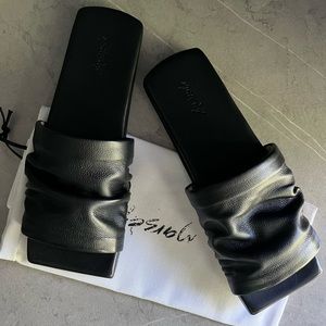 Marsell Leather Tavola Scalzato' Slide Sandal 39.5